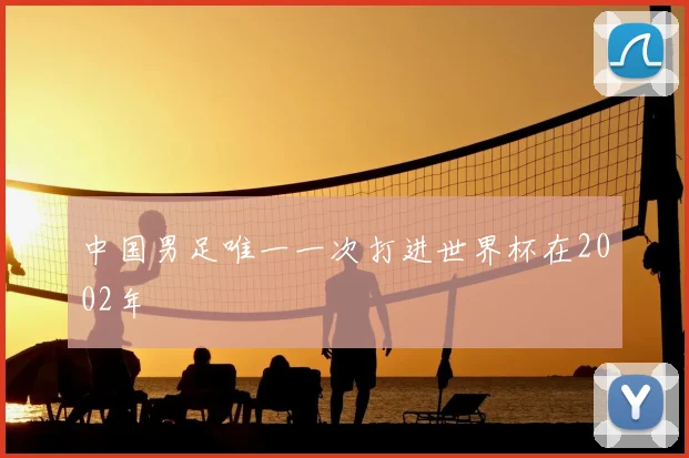 中国男足唯一一次打进世界杯在2002年
